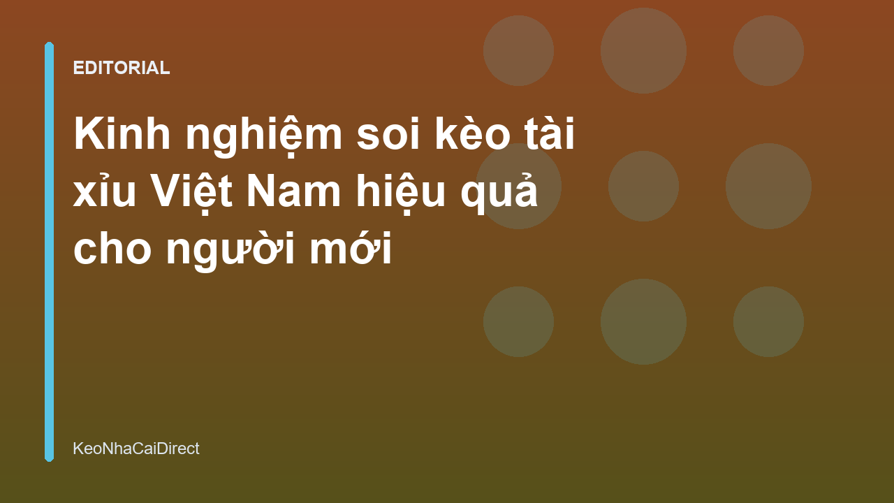 Phân tích kèo tài xỉu bóng đá Việt Nam